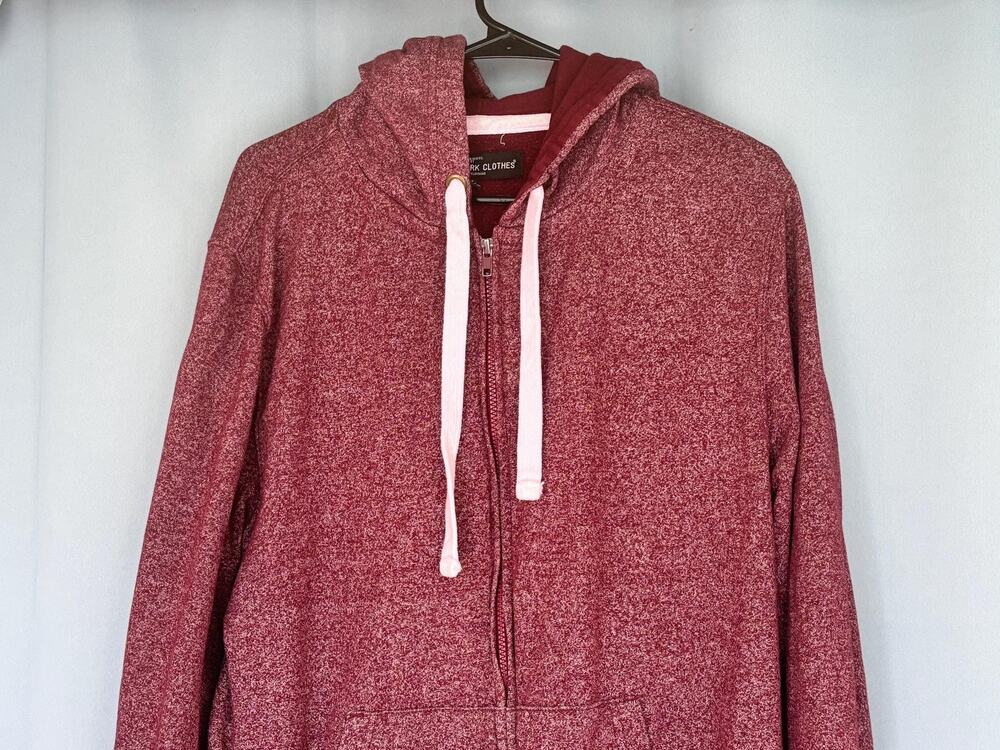 Sunday Work Clothes Red Two Tone Full Zipper Jacket Size XL Xtra Large